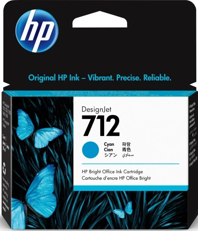 Картридж струйный HP 712 DesignJet T230/T630/T650 Cyan 29ml