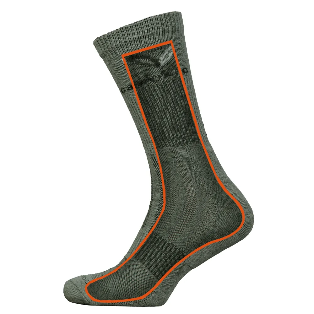 Шкарпетки Camotec олива 43-46 однотонные