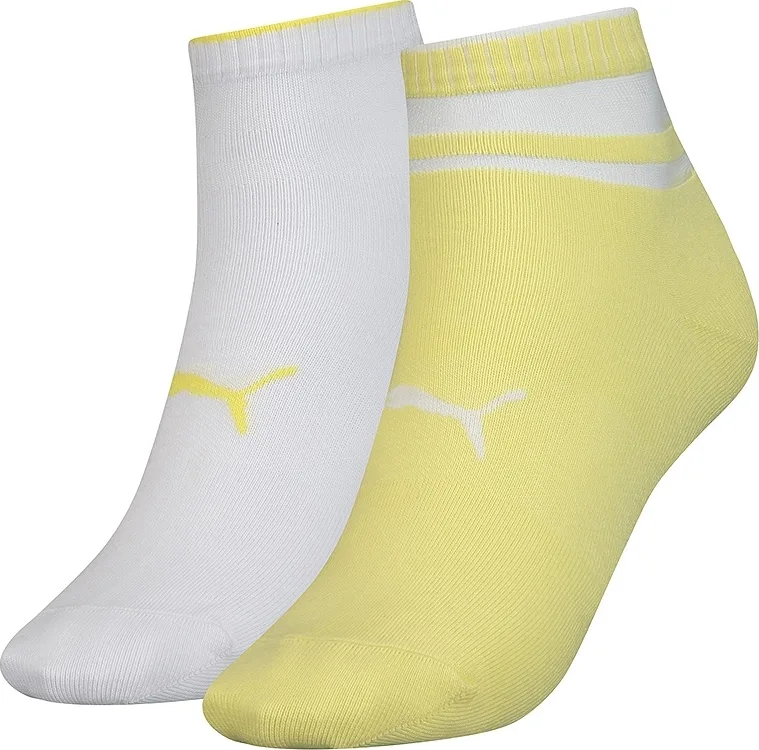 Носки Puma хлопок 35-38 желтые белые 2 пары