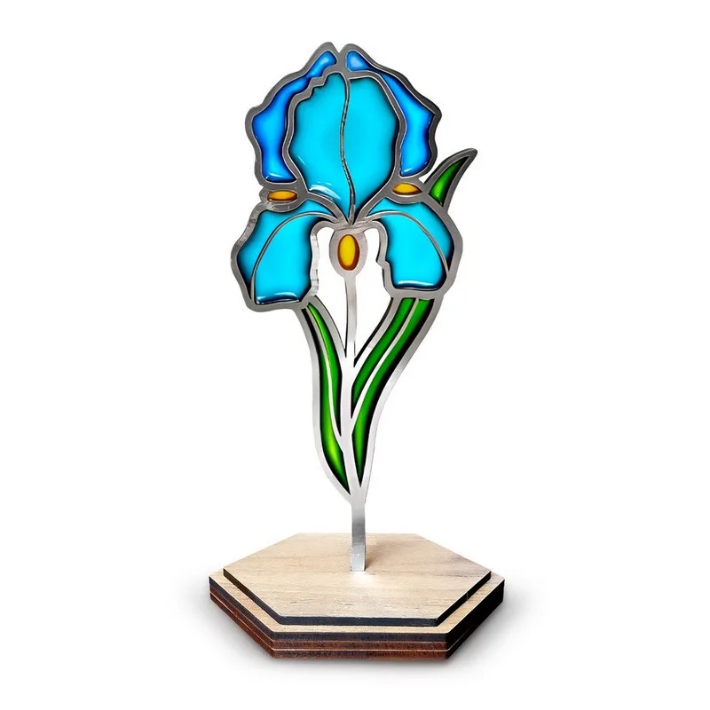 Набор для витражной живописи Fabrika Decoru MDF 30х40 см Нежный ирис