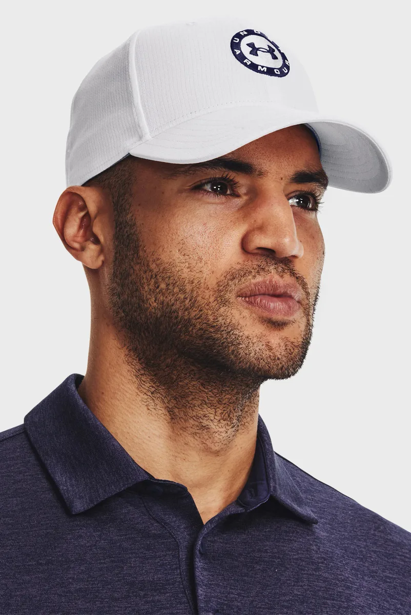 Кепка Under Armour полиэстер OSFM белая мужская