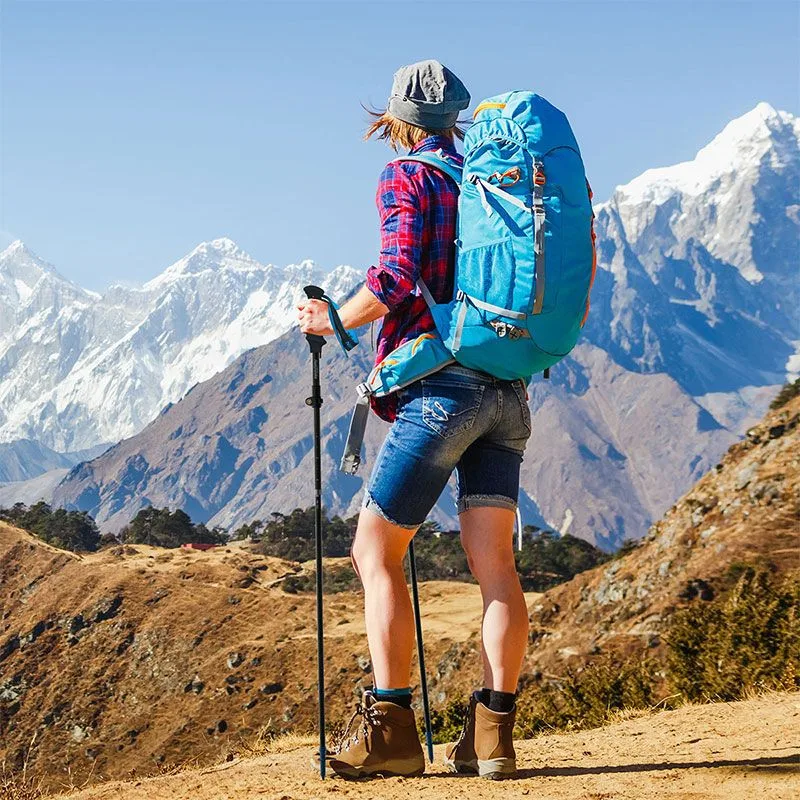 Трекінгова палиця Naturehike карбонова 115-135 см блакитна