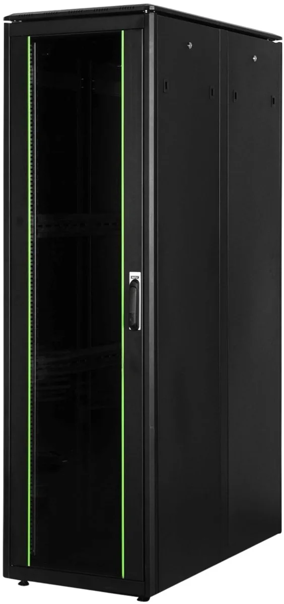 Шкаф DIGITUS 19", 42U, Network Unique, 600x1200 мм, максимально 800 кг, черный.