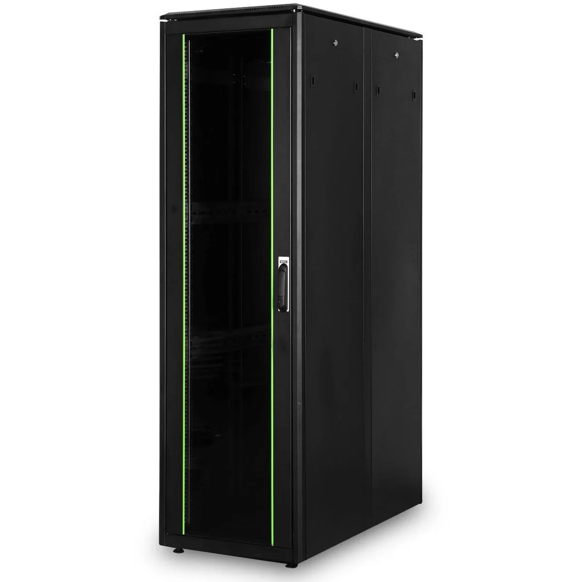 Шкаф DIGITUS 19", 42U, Network Unique, 600x1200 мм, максимально 800 кг, черный.