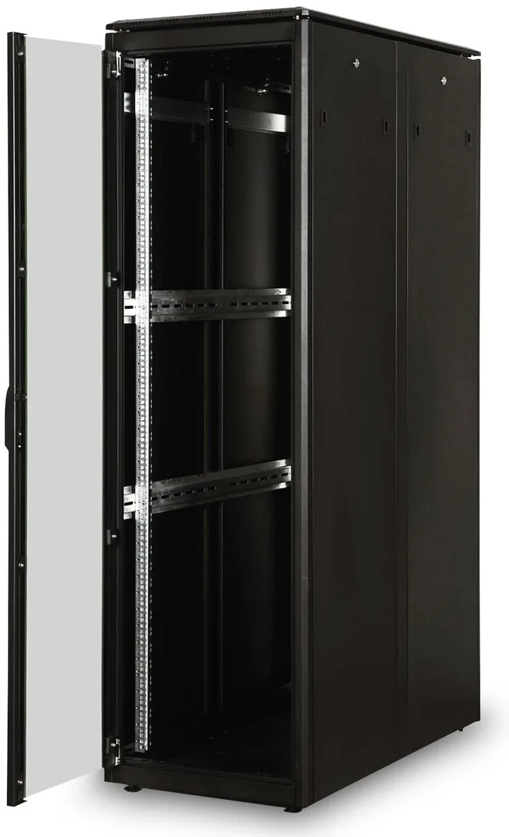 Шкаф DIGITUS 19", 42U, Network Unique, 600x1200 мм, максимально 800 кг, черный.