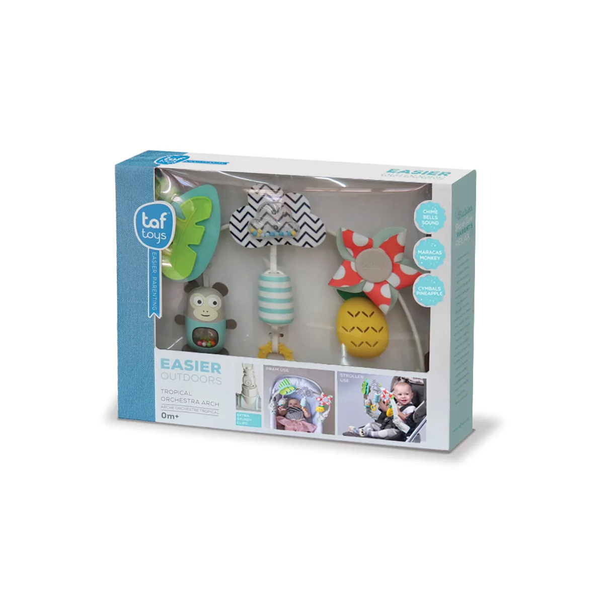 Гнучка дуга Taf Toys комбіновані матеріали 31,5х41,5 см Тропічний оркестр