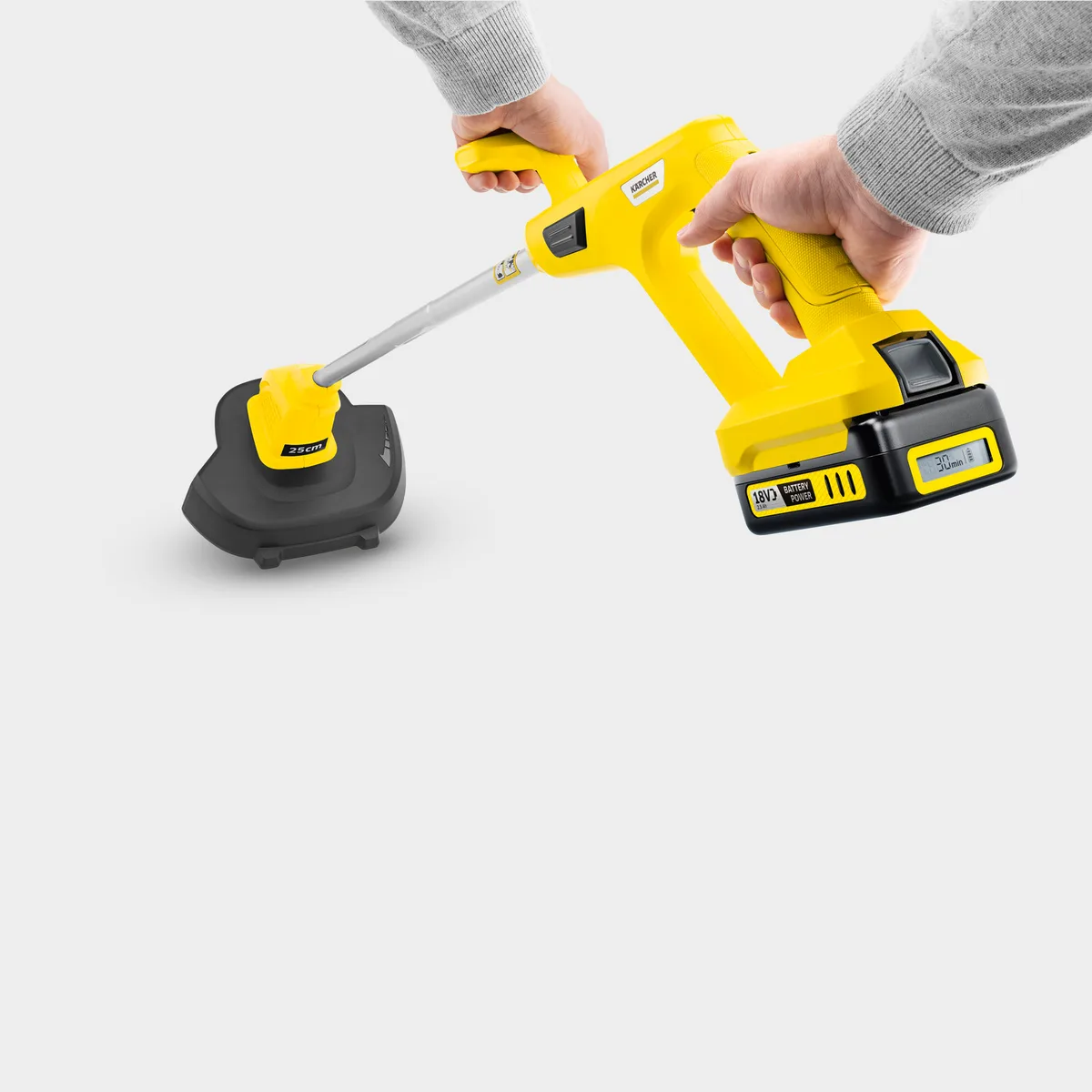 Аккумуляторный садовый триммер Karcher LTR 18-25, 18В, 25 см, 16 кг (без батареи и зарядного устройства)