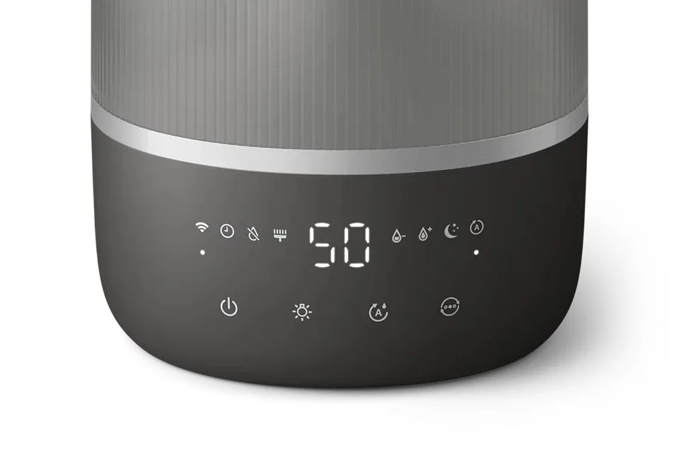 Зволожувач повітря Philips, класичне зволоження, серія 1000, для приміщень до 41 м2, об'єм 3 л, продуктивність 275 мл/год, електро
