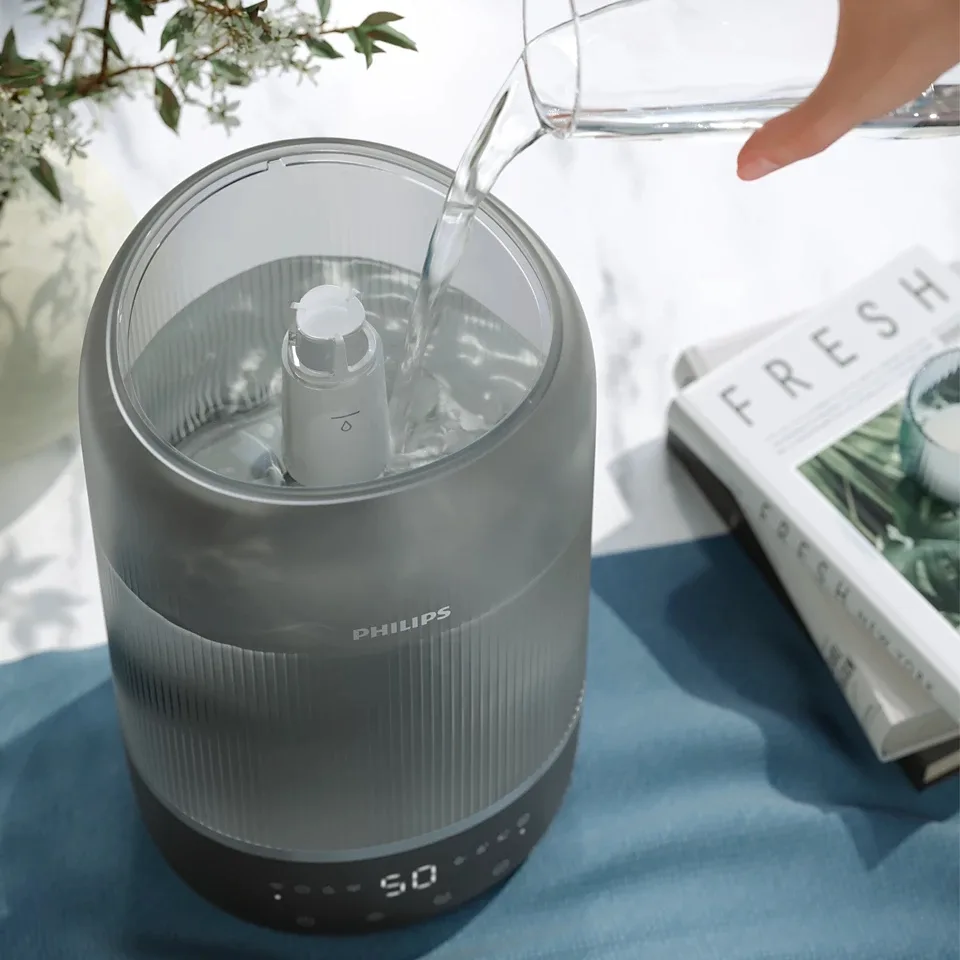 Зволожувач повітря Philips, класичне зволоження, серія 1000, для приміщень до 41 м2, об'єм 3 л, продуктивність 275 мл/год, електро