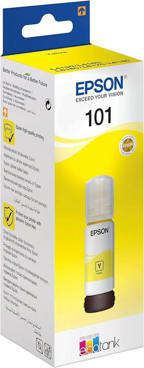 Контейнер з чорнилом Epson 101 EcoTank L14150/L4150/L4160/L4260/L4267/L4360/L6160/L6170/L6190/L6270/L6290 yellow