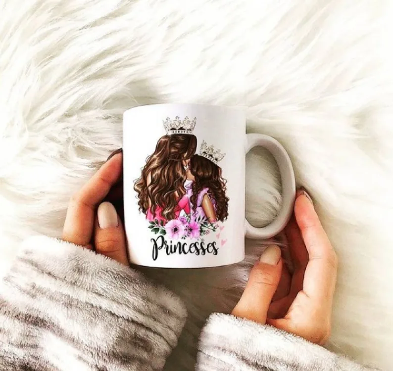 Кружка кераміка 330 мл біла Princesses
