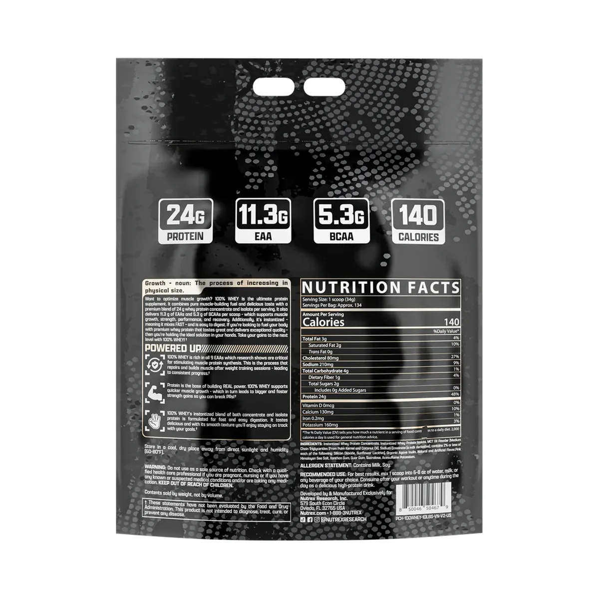 Nutrex 100% Whey Протеїн 4545g Ванільний
