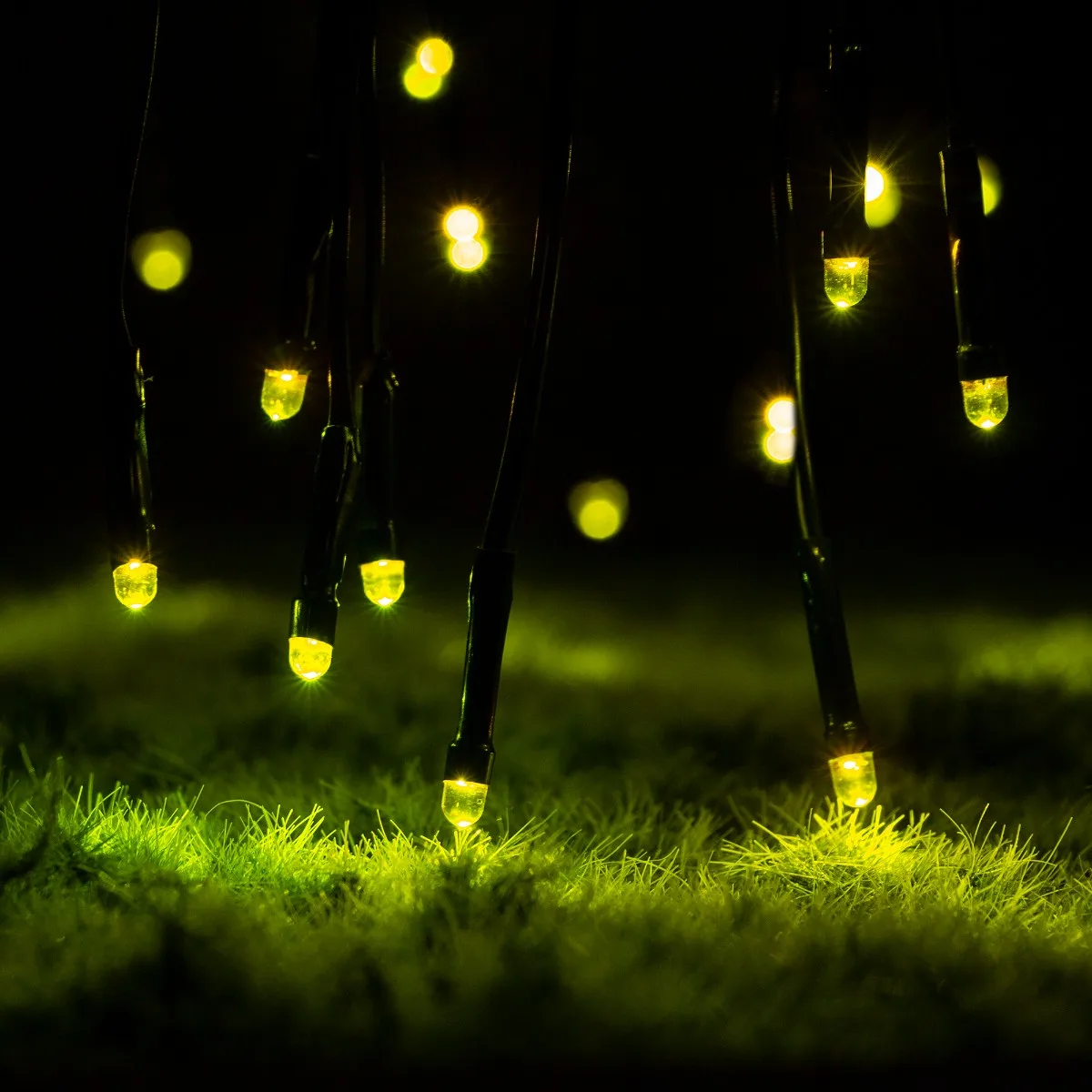 Декоративна сонячна гірлянда LumiLED полікарбонат 273 см чорна