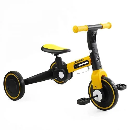 Велосипед 3-х колесный Best Trike для детей с ручкой и корзиной детский трицикл для прогулок