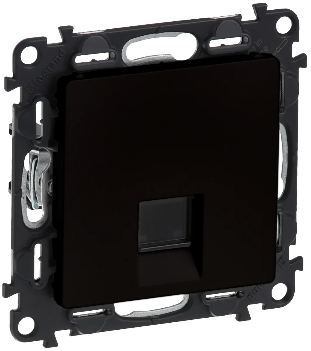 Розетка RJ45 кат. 5e UTP Legrand Valena Life, матовий чорний