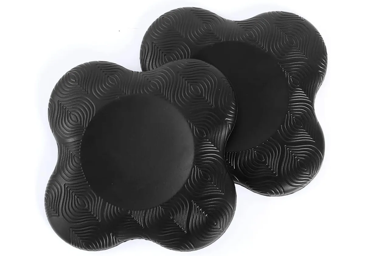 Підставки EasyFit під коліна та лікті TPE 20x20 см Чорні