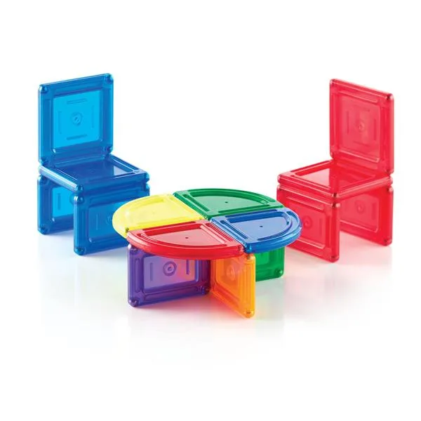 Магнітний конструктор Guidecraft пластик 44 деталі різнокольоровий