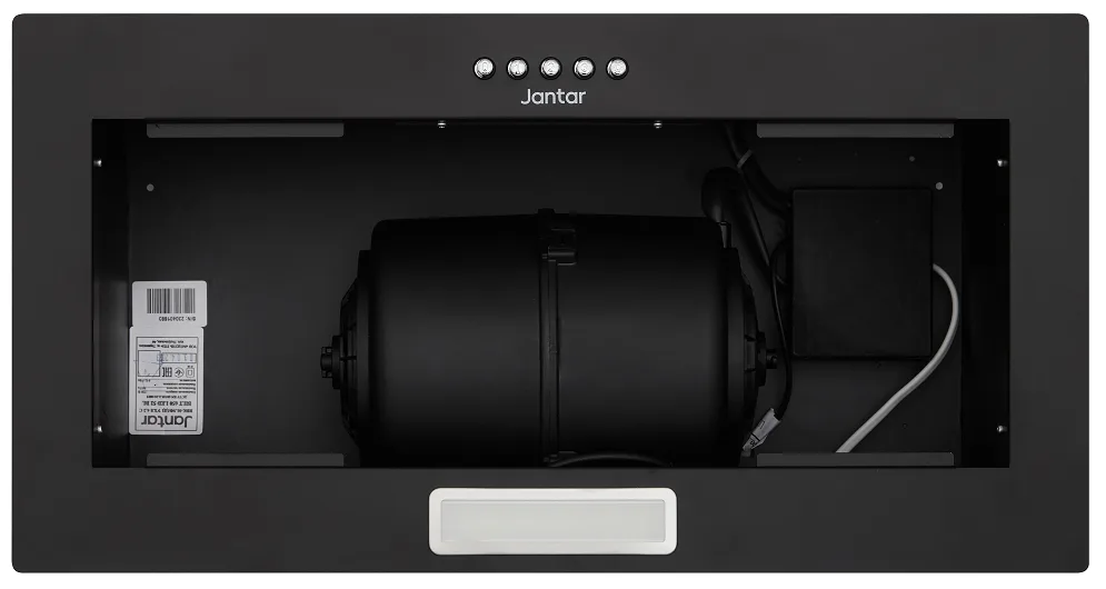 Вытяжка Jantar встраиваемая 52 см черная LED 650 куб.м/час