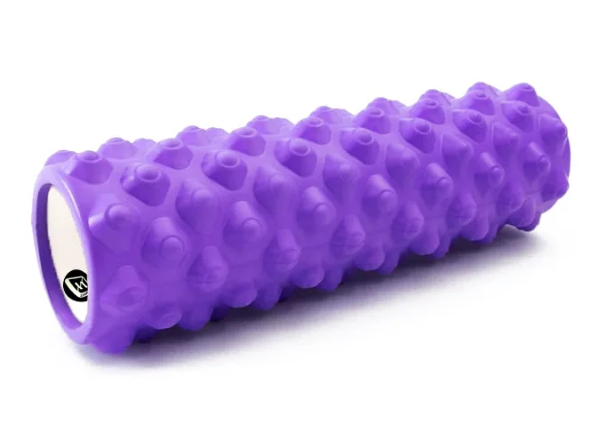 Масажний ролик EasyFit EVA 45 см Фіолетовий