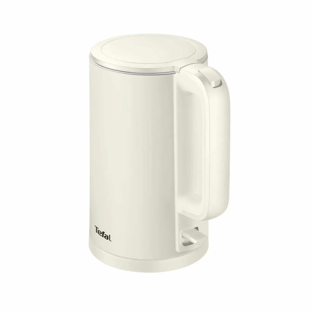 Електричний чайник Tefal Thermo Protect, 1.5 л, пластиковий корпус, нержавіюча сталь, світло-кремовий.