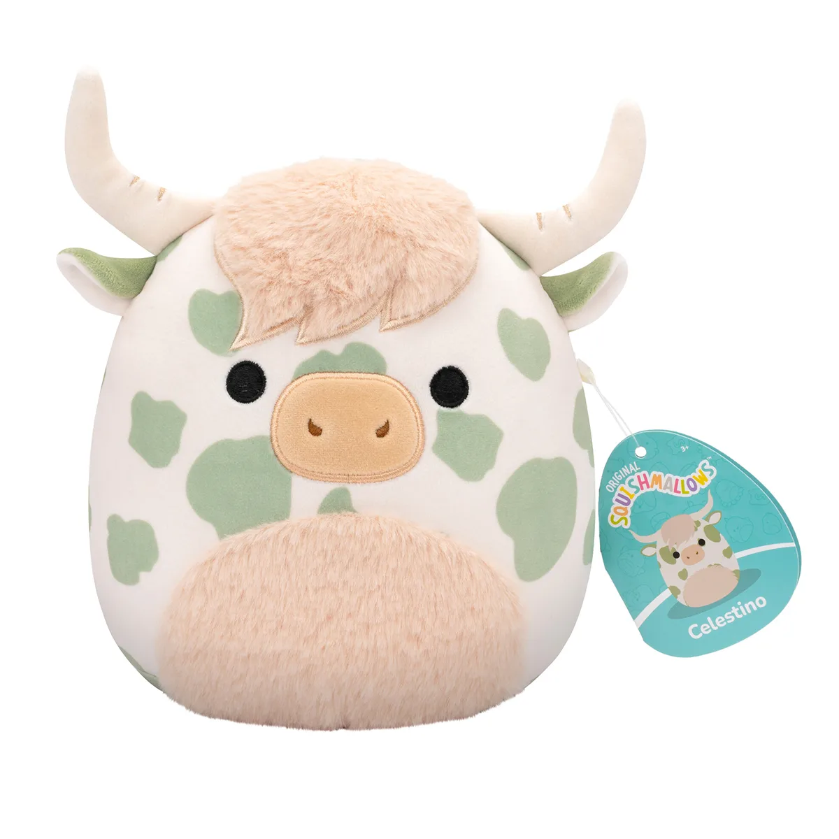 М'яка іграшка Squishmallows поліестер 19 см корівка