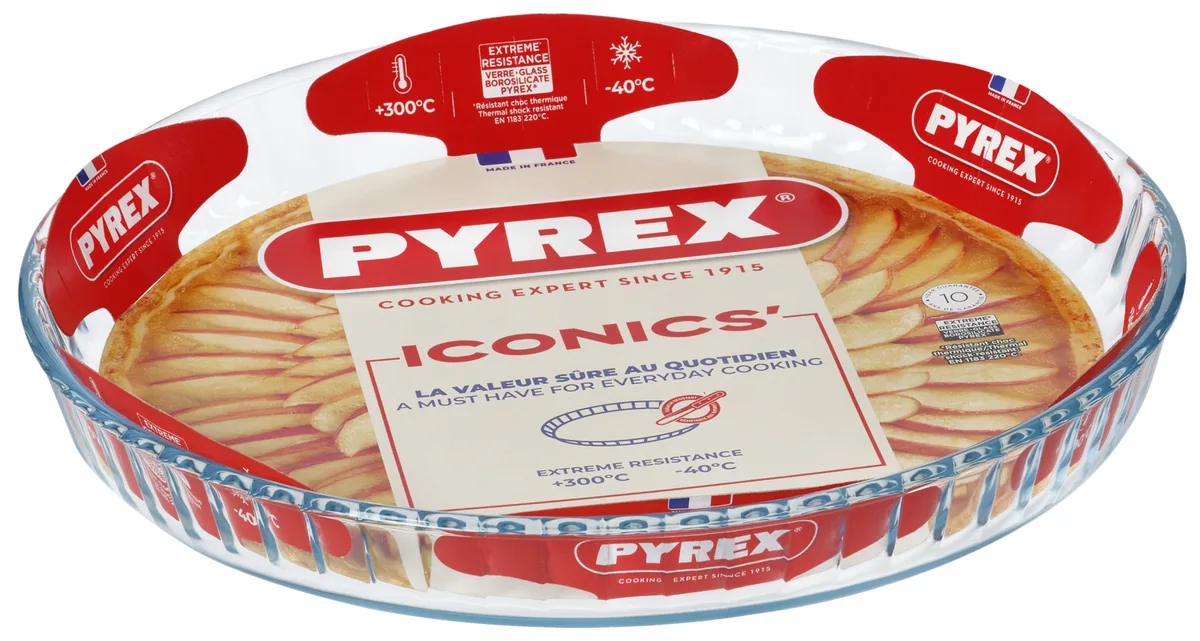 Форма для випічки Pyrex боросилікатне скло 28 см кругла