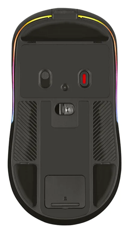 Комп'ютерна миша Tracer бездротова оптична чорна 2.4 ГГц Bluetooth RGB 7 кнопок