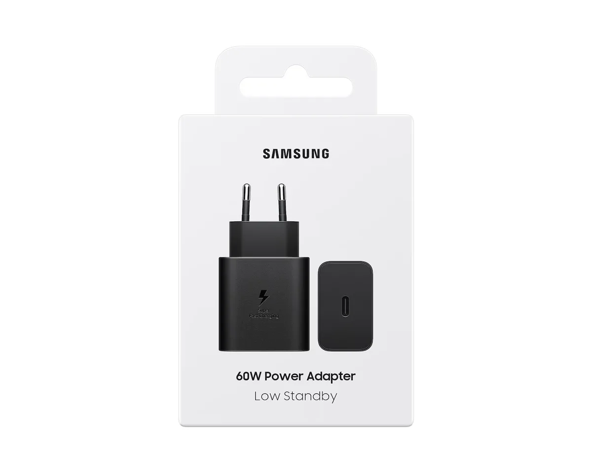 Зарядний пристрій мережевий Samsung 60Вт USB-С PD PPS, чорний