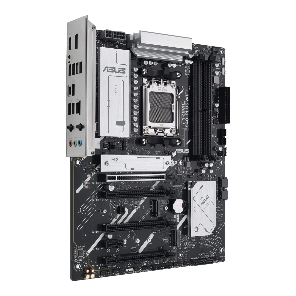 Материнcька плата ASUS PRIME B840-PLUS WIFI sAM5 B840 4xDDR5 M.2 HDMI DP Wi-Fi BT ATX