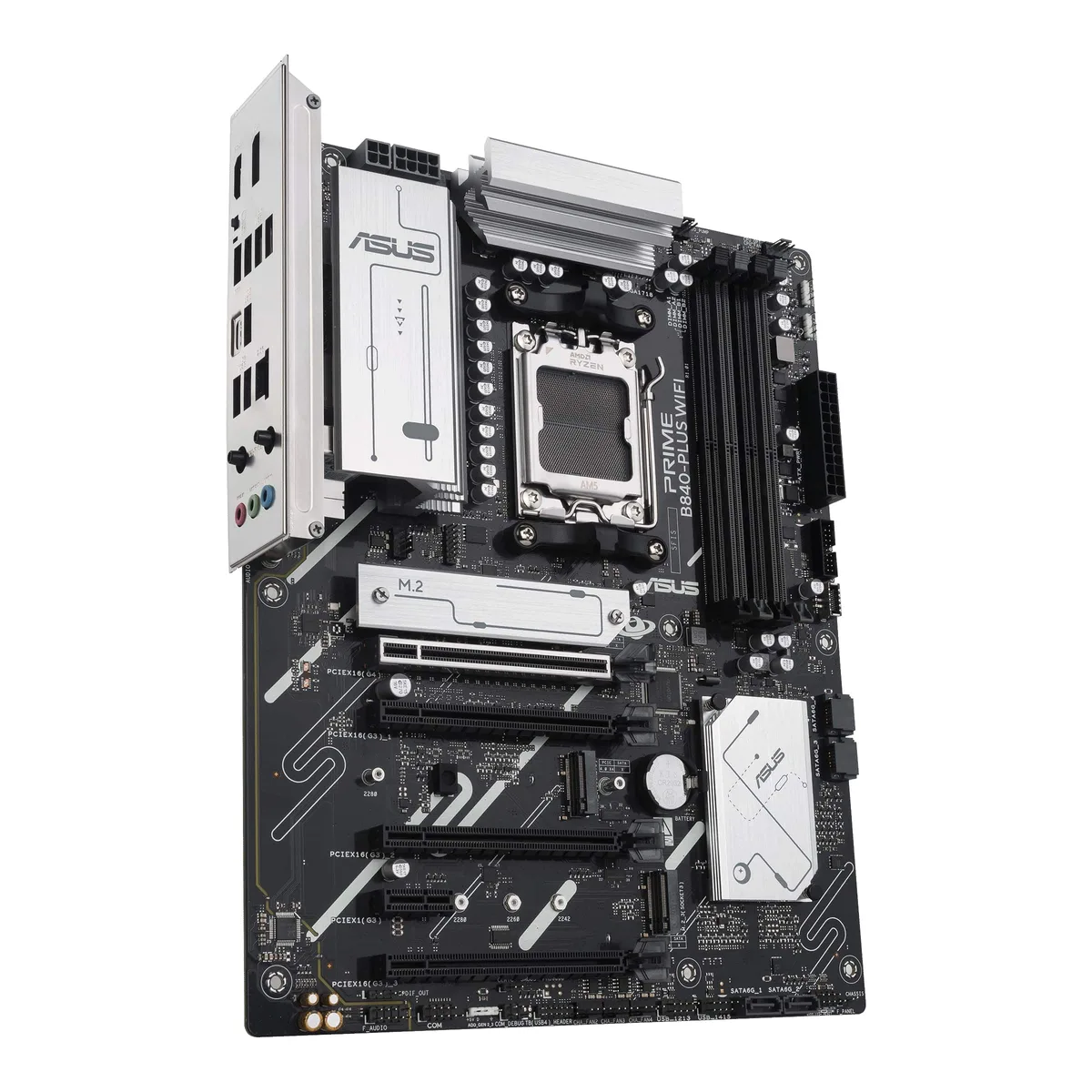 Материнcька плата ASUS PRIME B840-PLUS WIFI sAM5 B840 4xDDR5 M.2 HDMI DP Wi-Fi BT ATX