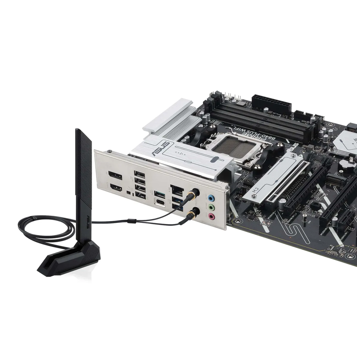 Материнcька плата ASUS PRIME B840-PLUS WIFI sAM5 B840 4xDDR5 M.2 HDMI DP Wi-Fi BT ATX