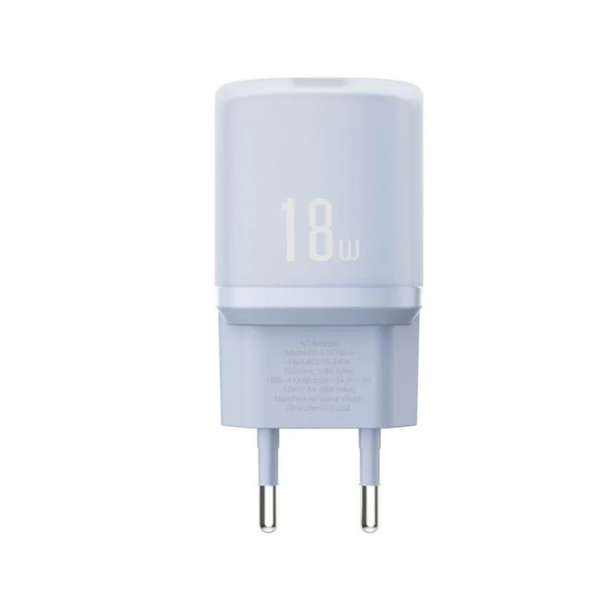 Зарядное устройство XO 1USB QC3.0 18W синее