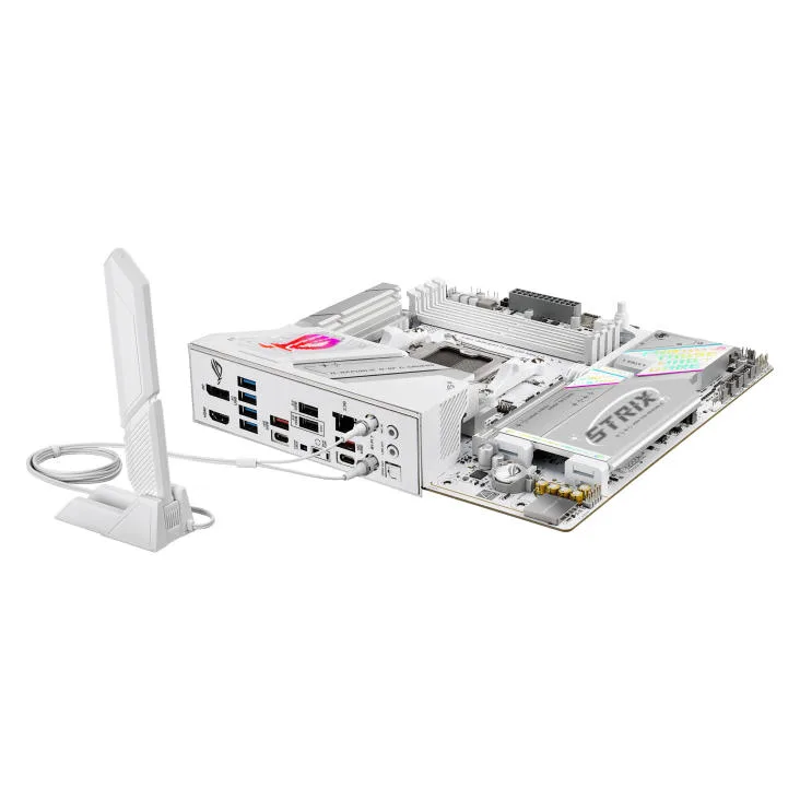 Материнская плата ASUS ROG STRIX B850-G GAMING WIFI sAM5 B850 4xDDR5 M.2 HDMI DP WiFi BT mATX белая