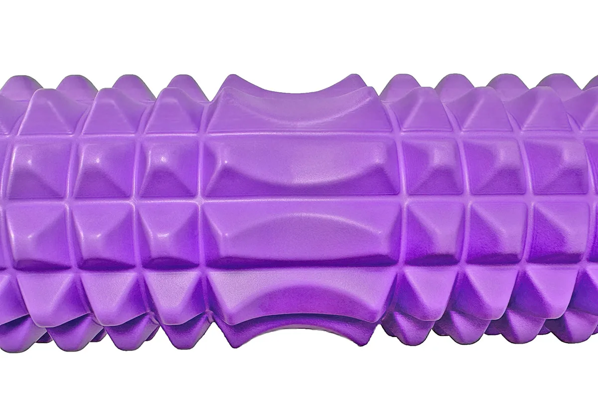 Масажний ролик EasyFit EVA-піна 33 см Фіолетовий