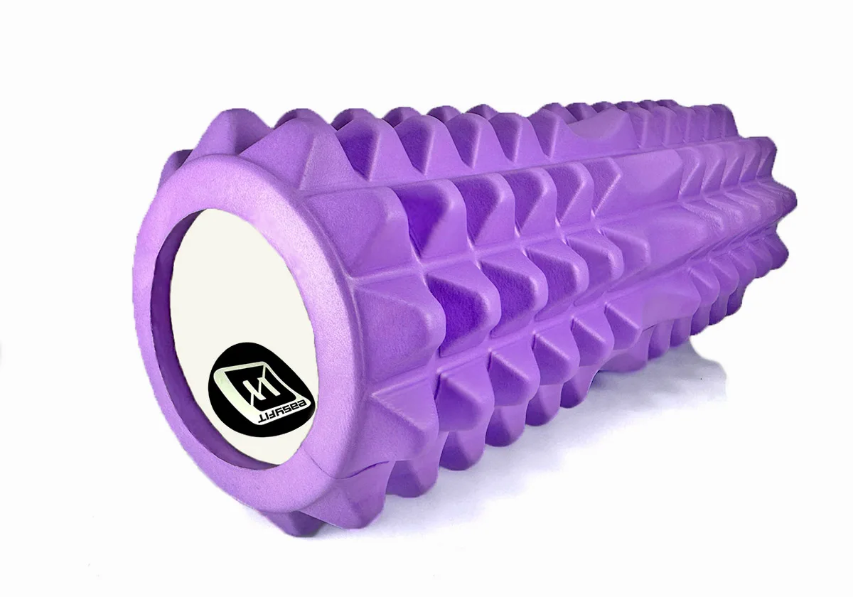 Масажний ролик EasyFit EVA-піна 33 см Фіолетовий