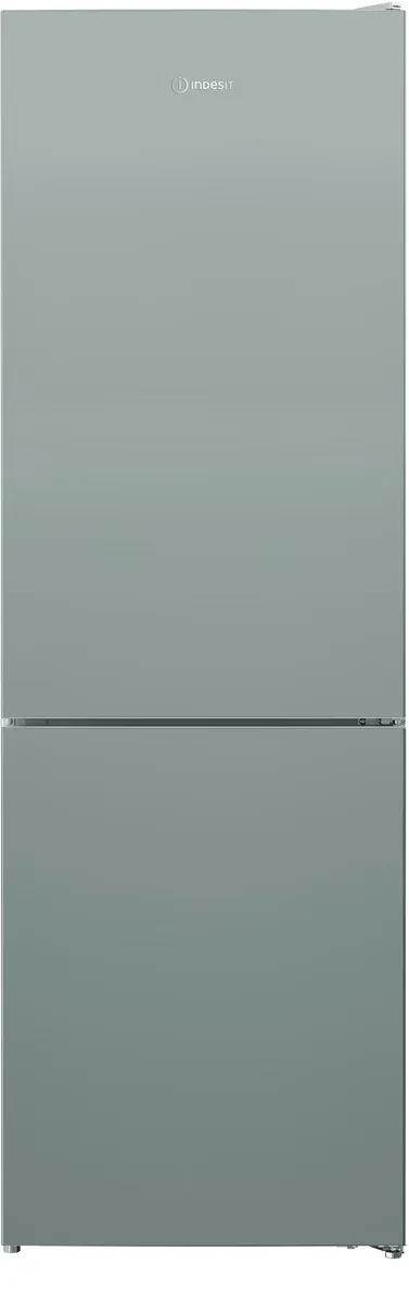 Холодильник Indesit с нижним морозильником 343л электронный для хранения продуктов серебристый