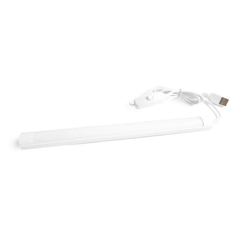 LED лампа 2.6W USB пластикова 26 см Білий