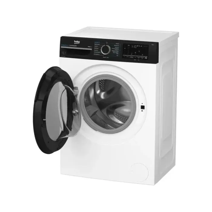 Фронтальна пральна машина Beko, 7 кг, 1200 об/хв, клас A, 50 см, з дисплеєм, інверторним двигуном, функцією пари, біла.