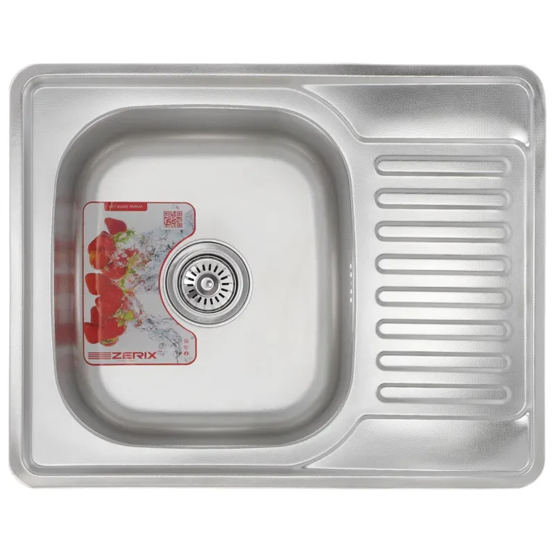 Мийка кухонна Zerix нержавіюча сталь 630х500х180 мм Micro Decor