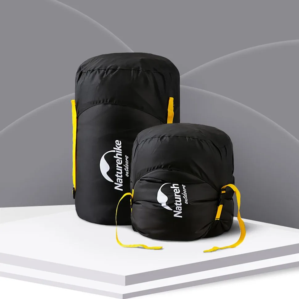 Компресійний мішок Naturehike 300D Оксфорд-нейлон 30х50 см Чорний