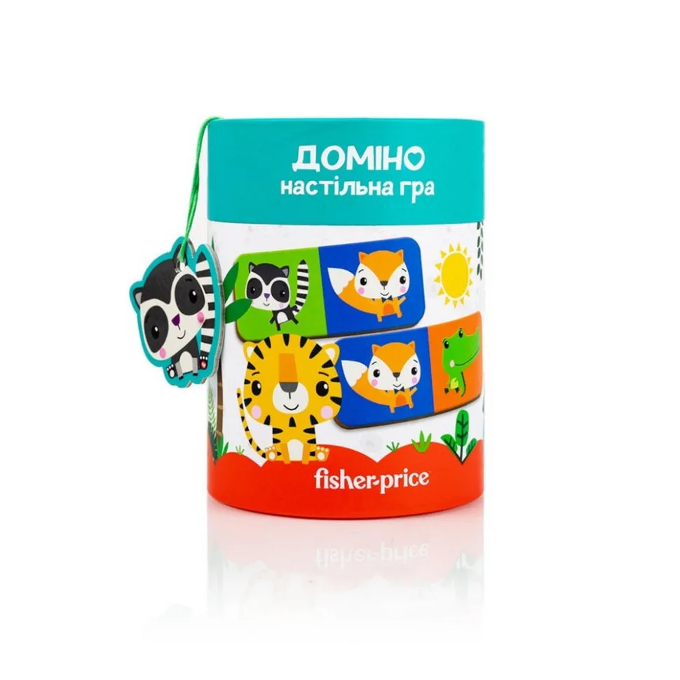 Настільна гра Vladi Toys доміно 28 елементів пластикове для дітей 2-4 роки багатоколірне