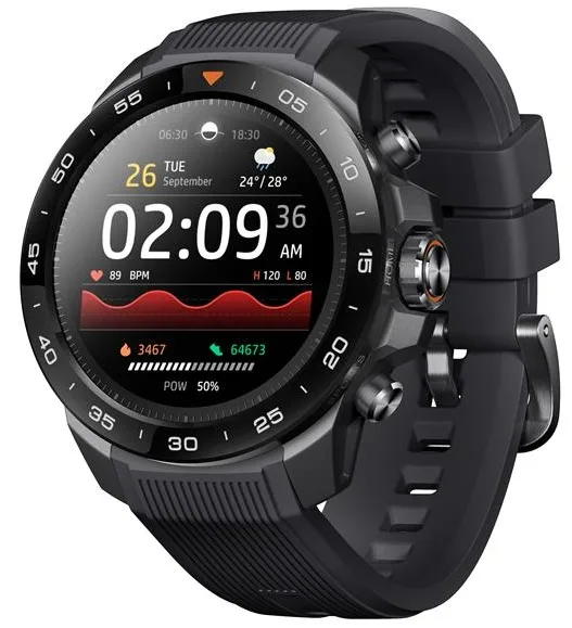 Смарт-годинник Mibro AMOLED 48мм чорний 10 ATM Dual-band GPS