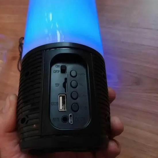 Портативна колонка JBL пластик 4800 мАг Чорна з підсвіткою