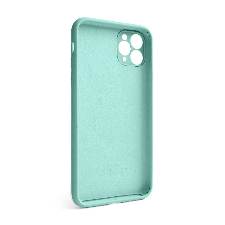 Чохол силіконовий для Apple iPhone 11 Pro Max 67 бірюзовий закрита камера