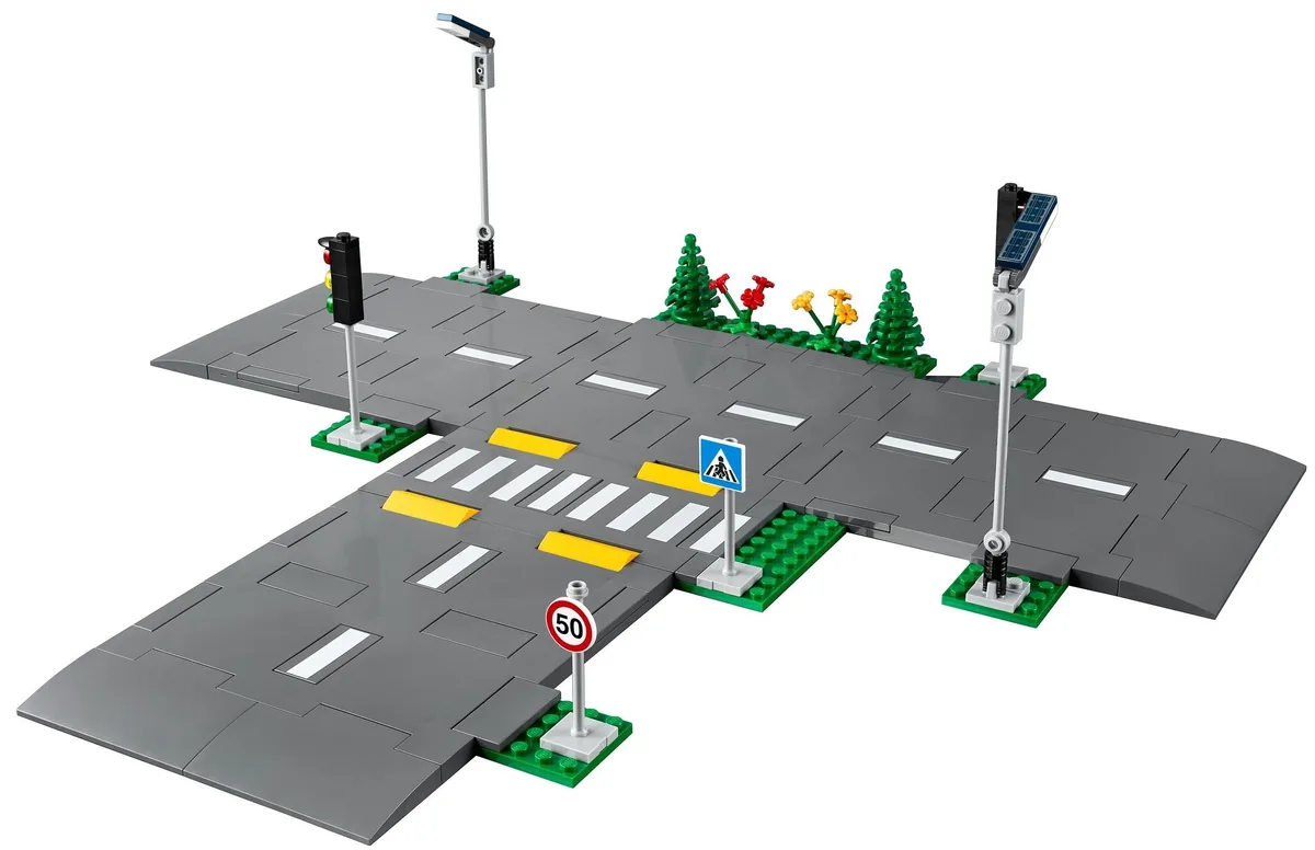 Конструктор LEGO City Дорожні плити різнокольорові 22х22 см