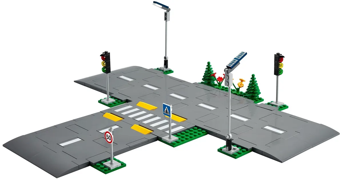 Конструктор LEGO City Дорожні плити різнокольорові 22х22 см