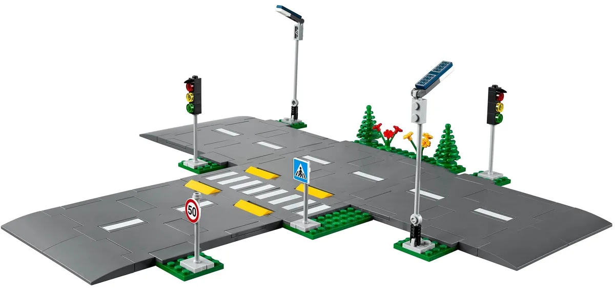 Конструктор LEGO City Дорожні плити різнокольорові 22х22 см