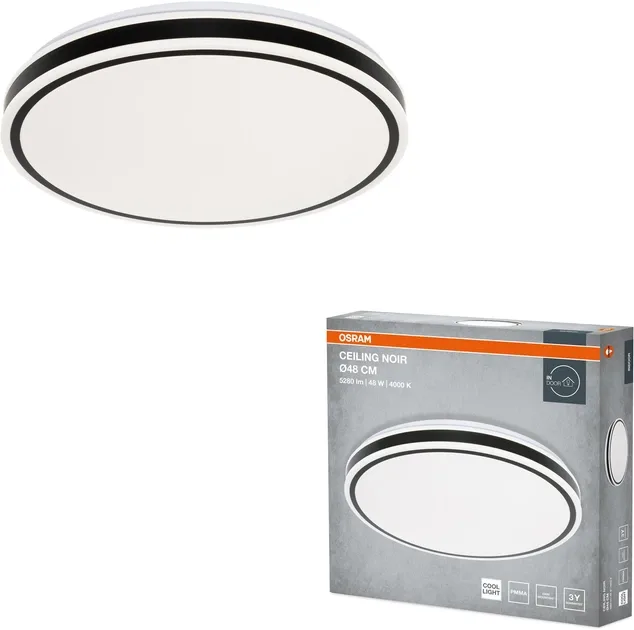 Светильник OSRAM потолочный LED 48Вт 480мм черный