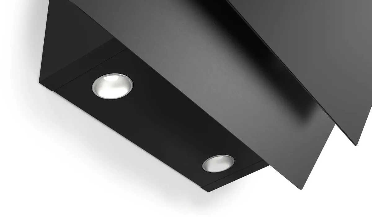 Витяжка Bosch підвісна, 60 см, продуктивність 616 м3/год, чорний колір.