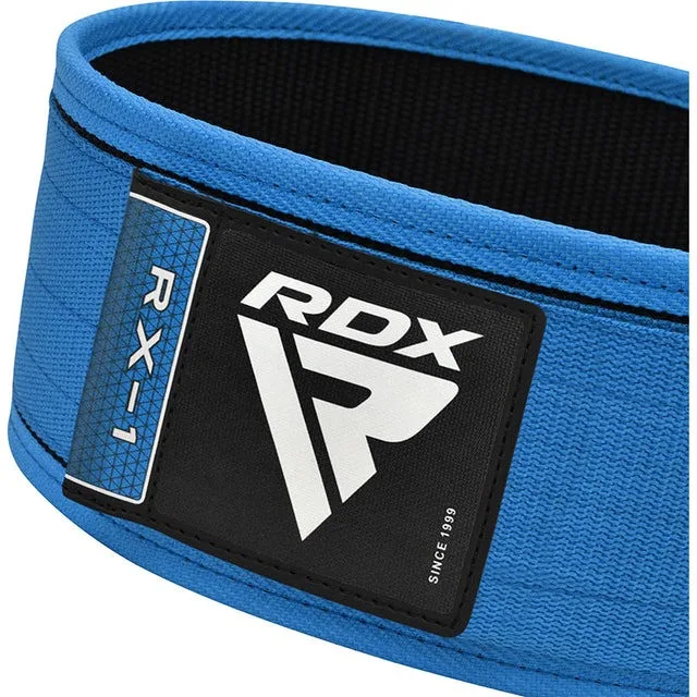 Пояс для важкої атлетики RDX Нейлон XL Синій